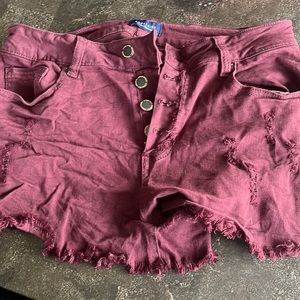 Maroon shorts